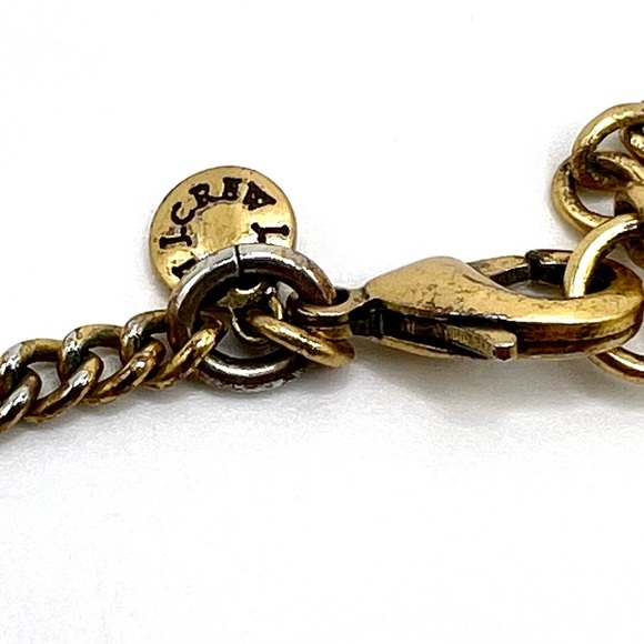 J. Crew Faceted Yellow , Smoky Topaz & Clear Faceted Rhinestone Necklace - Picture 5 of 6